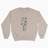 Unisex sweatshirt "Ink flowers"