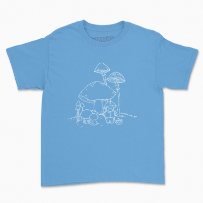 Children's t-shirt "Unicorn Wizard-Mushroomer White"