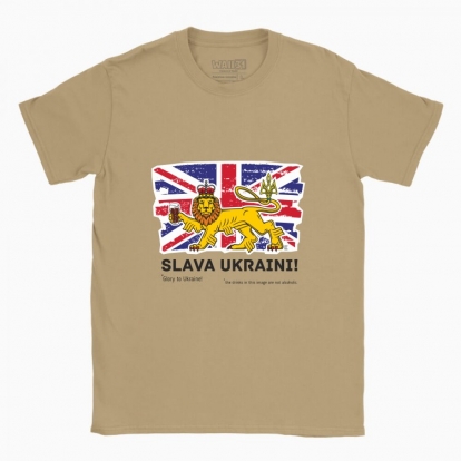 Men's t-shirt "British lion (color background)"