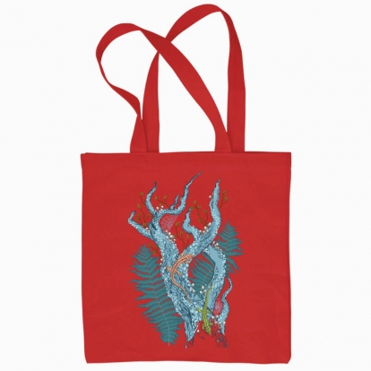 Eco bag "Lizards in the forest thicket"