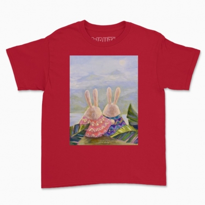 Children's t-shirt "Bunnies. The best friends"