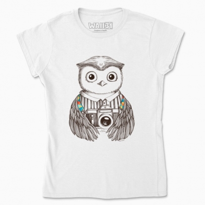 Women's t-shirt "The Owl Photographer"