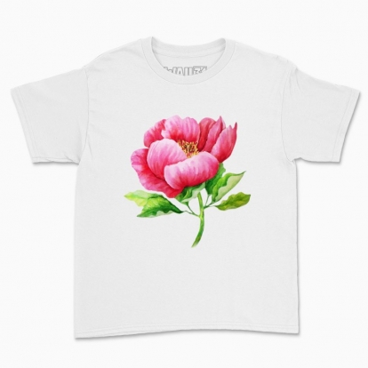 Children's t-shirt "My flower: peony"