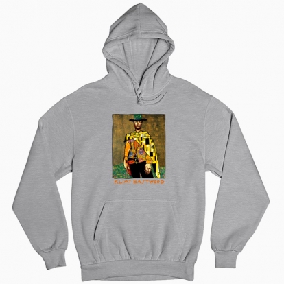 Man's hoodie "Klimt Eastwood"