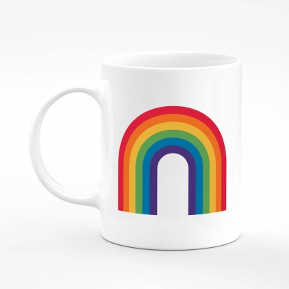 Чашка з принтом "Райдуга ЛГБТ"