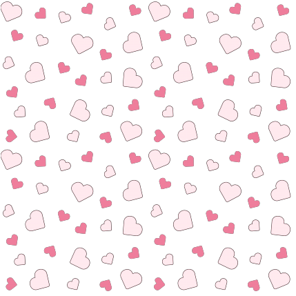 Pattern pink hearts