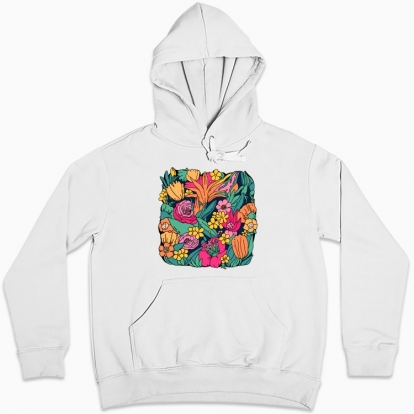 Women hoodie "Colorful bouquet"