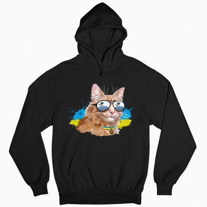 Man's hoodie "Ukrainian cat"