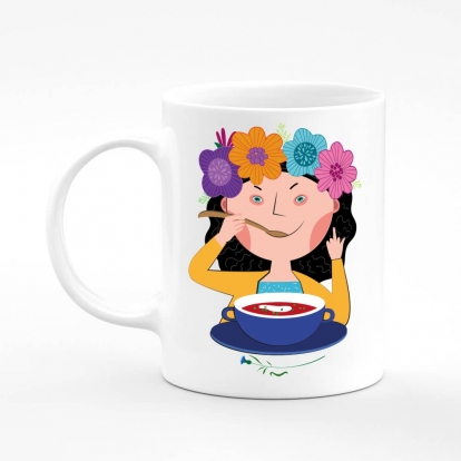 Printed mug "Ukrainian borscht"