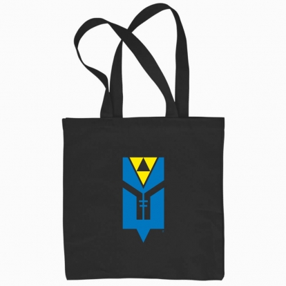 Eco bag "Trident - a flower. (blue and yellow) Bag."