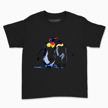 Children's t-shirt "Emperor penguins. A symbol of family and love"