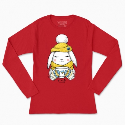 Women's long-sleeved t-shirt "Sunny Winter Bunny"