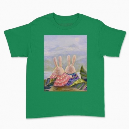 Children's t-shirt "Bunnies. The best friends"