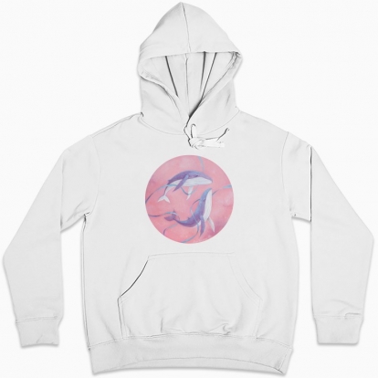 Women hoodie "The Sky Whales"