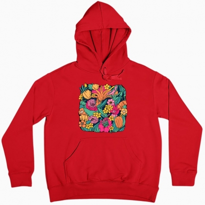 Women hoodie "Colorful bouquet"