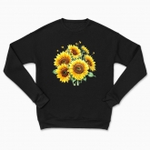 Сhildren's sweatshirt "Bouquet of Sunflowers in Watercolor"