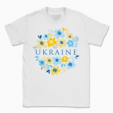 Футболка чоловіча "Ukraine квіти"