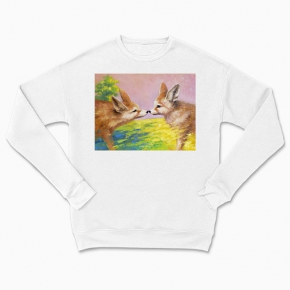 Сhildren's sweatshirt "Foxes. The first meeting"