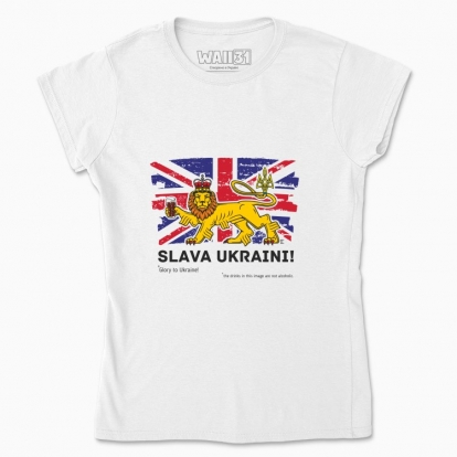 Women's t-shirt "British lion (white background)"