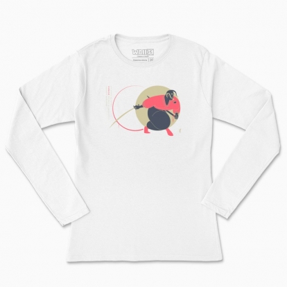 Women's long-sleeved t-shirt "On the quiet"