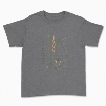Дитяча футболка "Квіти Мінімалізм Хюгге / Принт в скандинавському стилі"