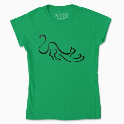 Women's t-shirt "Playful cat"