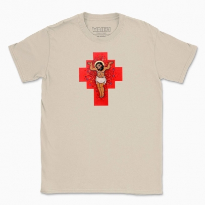 Men's t-shirt "Blooming cross"