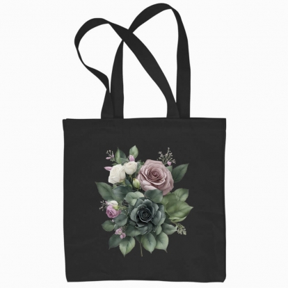 Eco bag "A bouquet of luxurious roses"