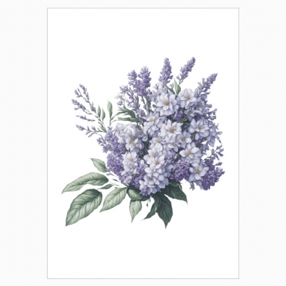 Poster "Flowers / Lilac / Lilac bouquet"