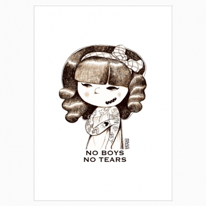 Poster "No boys no tears"