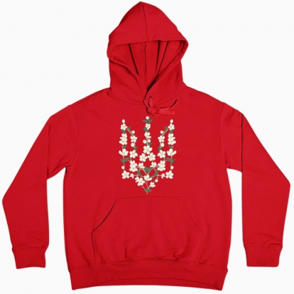 Women hoodie "Trydent made of flowers"