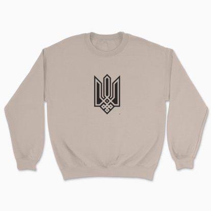 Unisex sweatshirt "Trident (Black monochrome)"