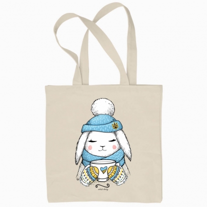 Eco bag "Cute Winter Bunny"