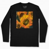 Men's long-sleeved t-shirt "Sunflowers"