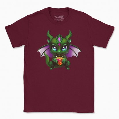 Men's t-shirt "a green dragon"