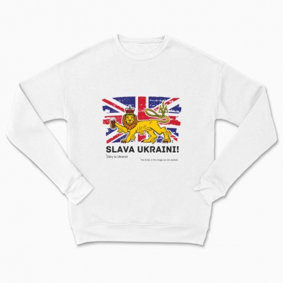Сhildren's sweatshirt "British lion (white background)"