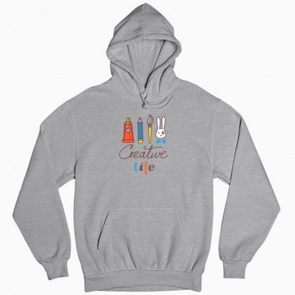Man's hoodie "Creative Life"