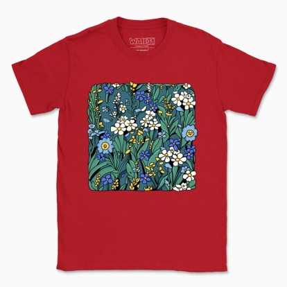 Men's t-shirt "Blue Flowers"