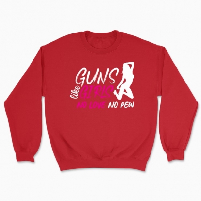 Unisex sweatshirt "Guns like Girls"