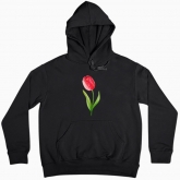 Women hoodie "My flower: tulip"