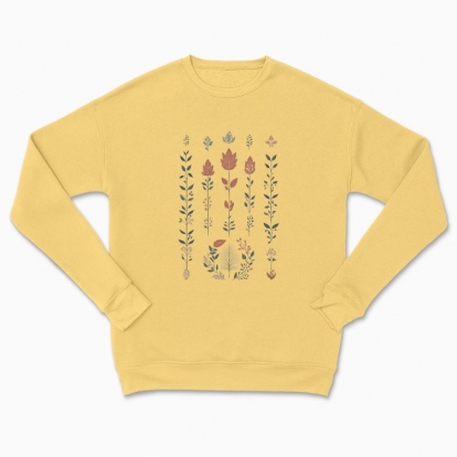 Сhildren's sweatshirt "Flowers Minimalism Hygge #3 / Scandinavian style print"