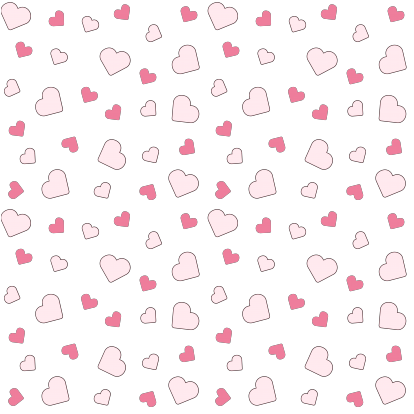 Printed mug "Pattern pink hearts"