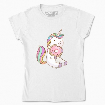 Women's t-shirt "Unicorn with Donut"