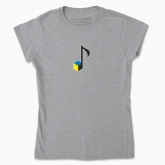 Women's t-shirt "Musical front.(Colored bag)"