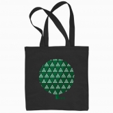 Eco bag "Kyiv chestnuts (green background)"
