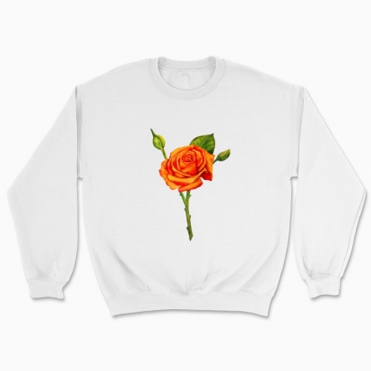 Unisex sweatshirt "My flower: rose"