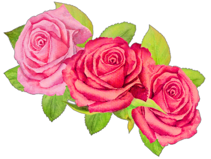 Постер "Вінок: Рожеві троянди"