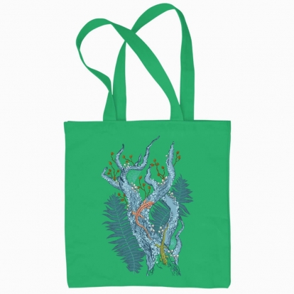 Eco bag "Lizards in the forest thicket"