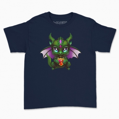 Children's t-shirt "a green dragon"