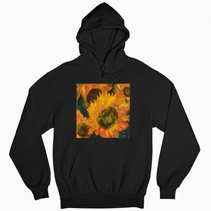 Man's hoodie "Sunflowers"